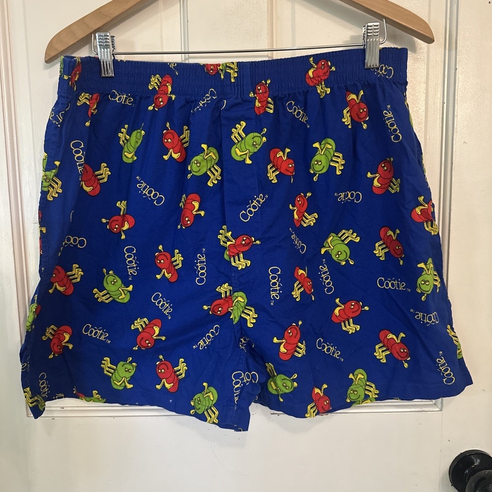 Hasbro Vintage 2001 Cootie Brand Cootie Boxer Shorts Size XLarge‎ All Over Print